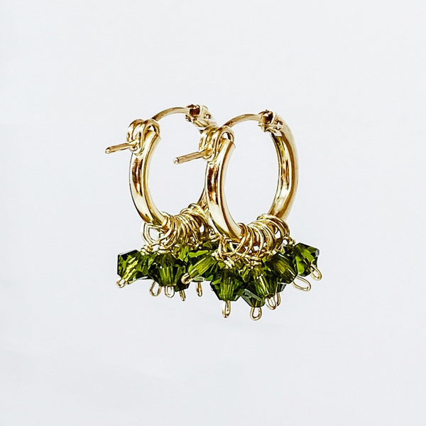 Baby Cake Earrings Gold - Olive