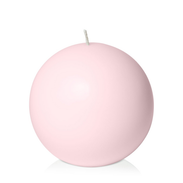 Blush Pink Ball Candle - 10cm