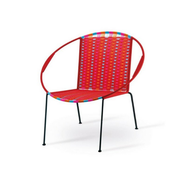 Lounge Woven Chair - Red