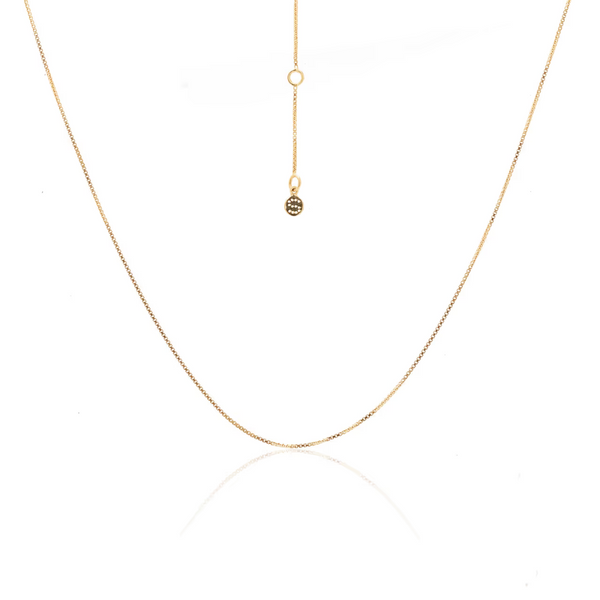 Fine Box Chain Necklace - Gold