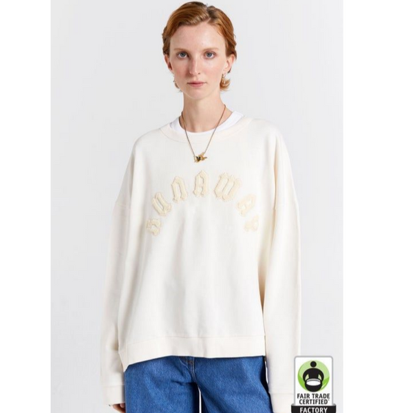 Runaway Arch Organic Cotton Sweatshirt - Ecru