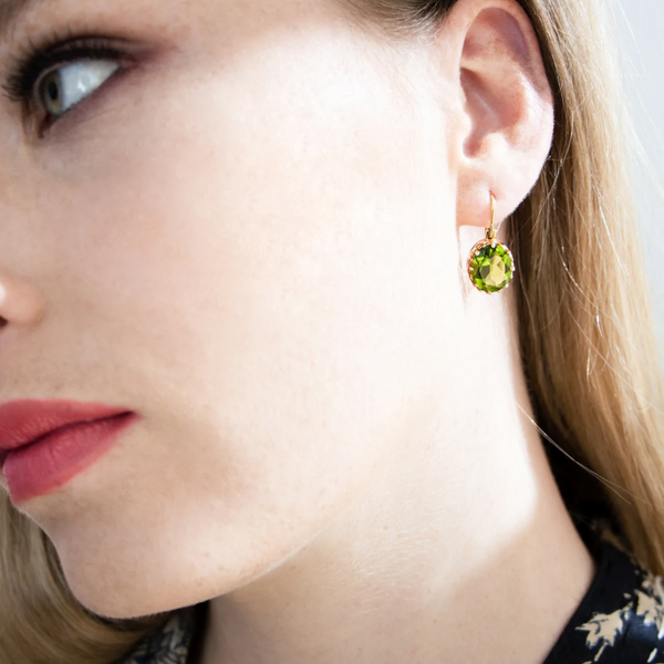 Sorbet Lime Earrings - Gold