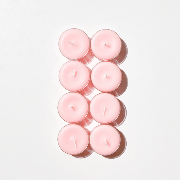 Tealight Candle 8 Pack - Pink