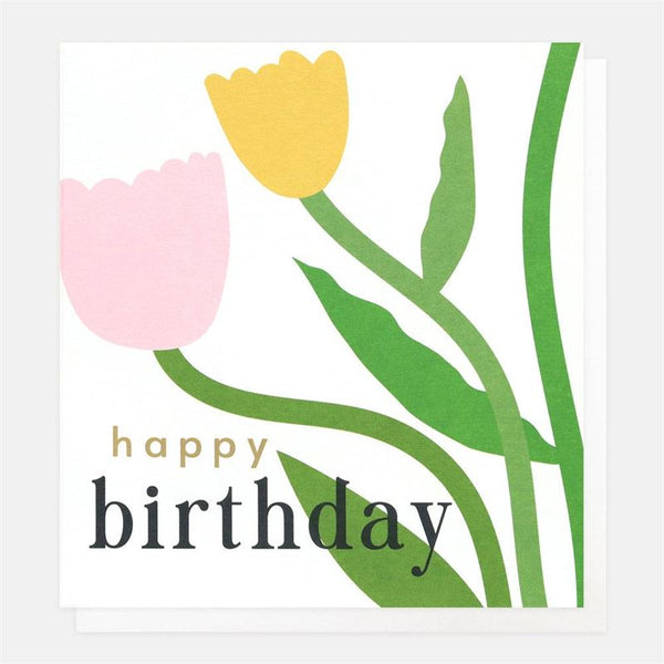 Happy Birthday Tulips Card