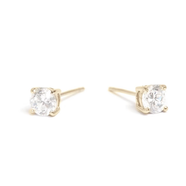 Crystal Stud earrings - Gold