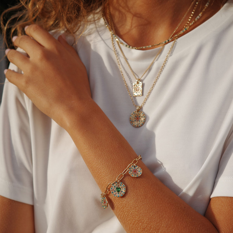 Vibrance Charm Bracelet - Silver