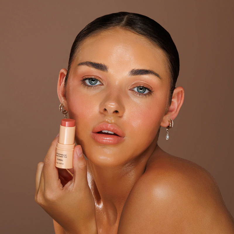 Natural Lip and Cheek Tint - Coral