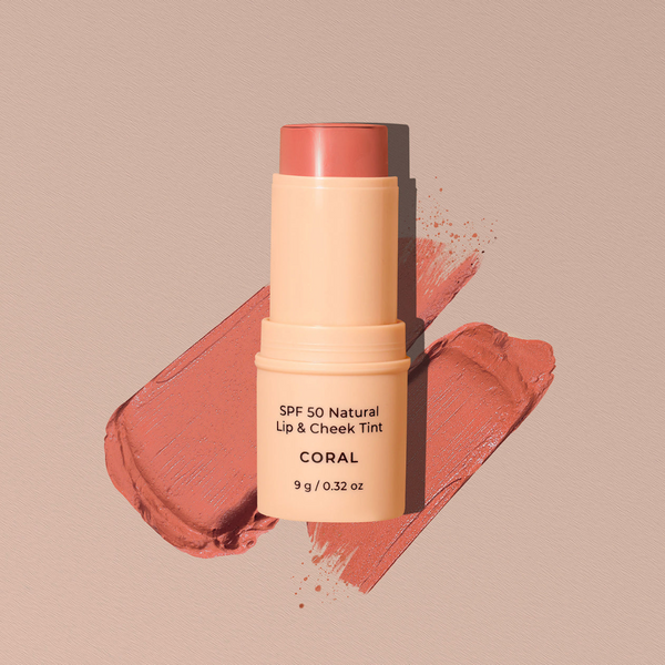 Natural Lip and Cheek Tint - Coral