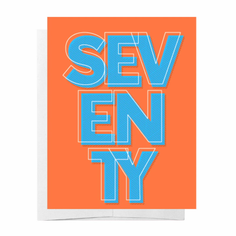 Seventy Birthday Card
