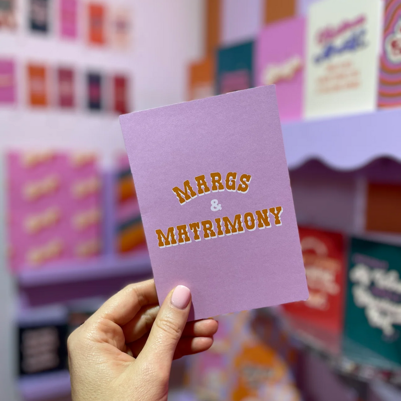 Margs And Matrimony Card