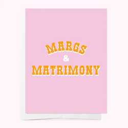 Margs And Matrimony Card