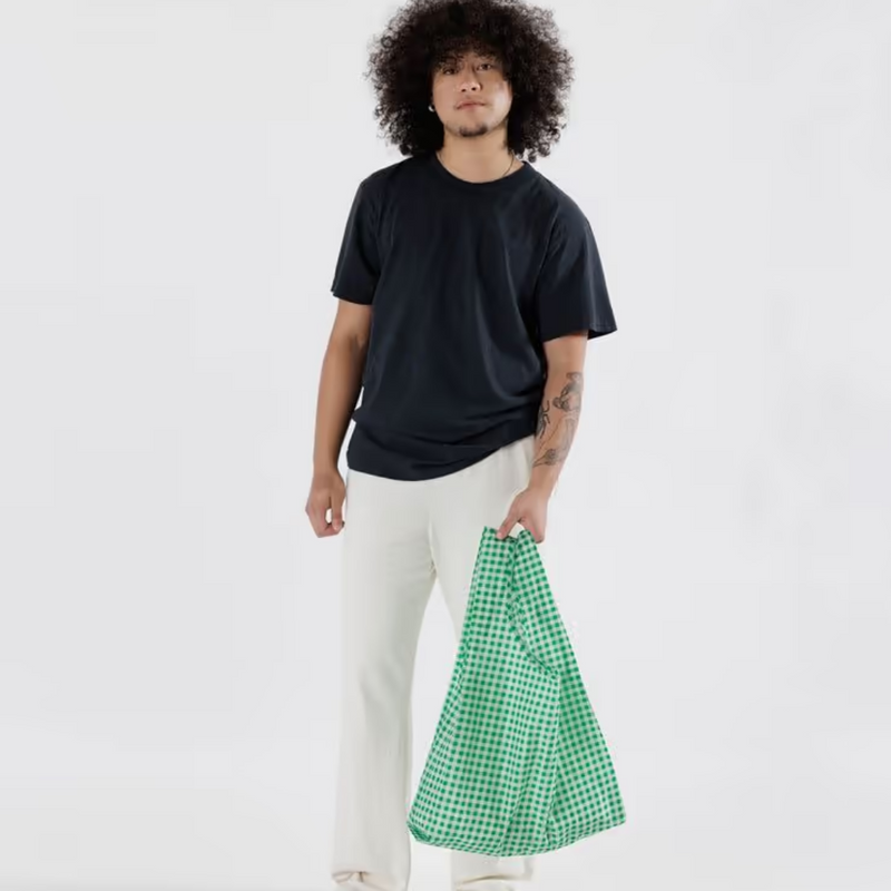 Reusable Bag - Green Gingham