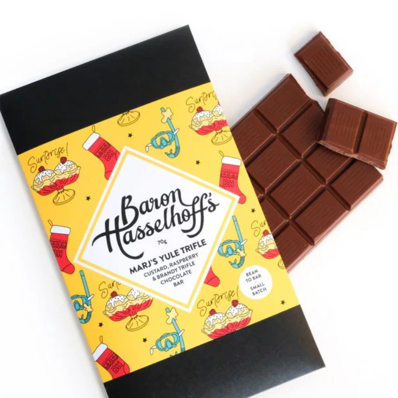 Marj's Yule Trifle Craft Chocolate Bar