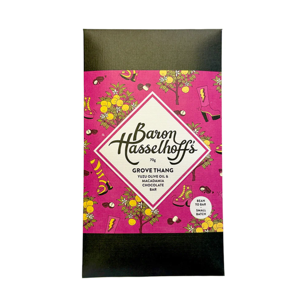 Grove Thang Craft Chocolate Bar - Yuzu + Macadamia
