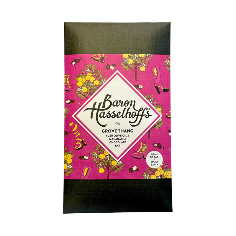 Grove Thang Craft Chocolate Bar - Yuzu + Macadamia