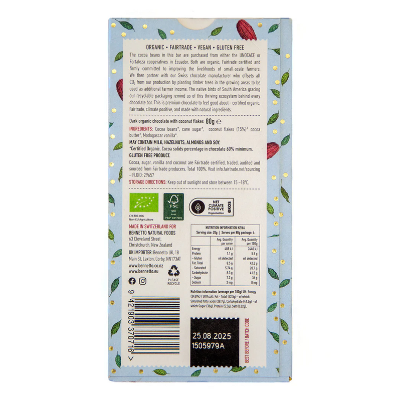 Coconut Flakes Chocolate