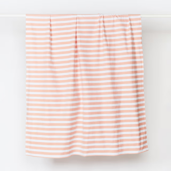Table Cloth - Woven Stripe Pink