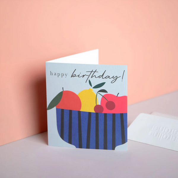 Happy Birthday Card - Fruit Bowl