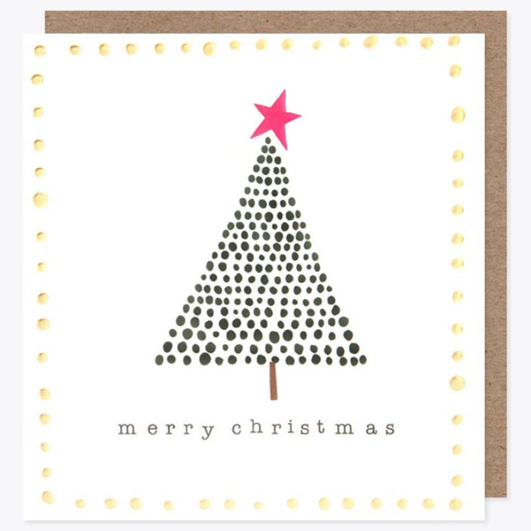 Merry Christmas - Dotty Tree Christmas Card