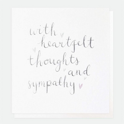 With Heartfelt Thoughts + Sympathy Card