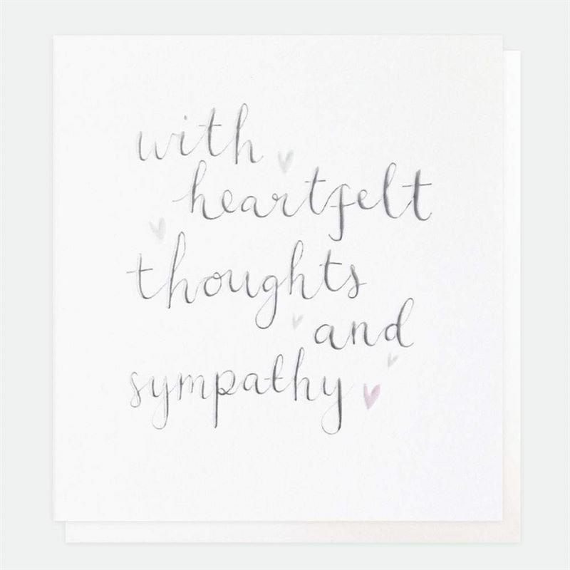 With Heartfelt Thoughts + Sympathy Card