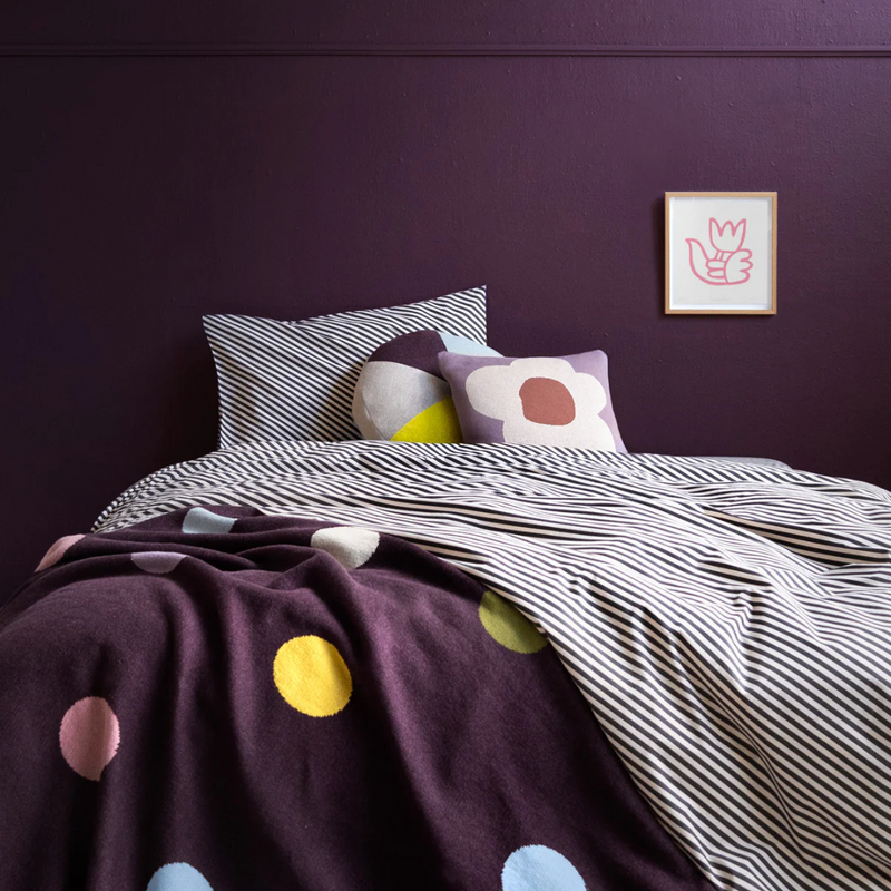 Polka Large Knit Throw