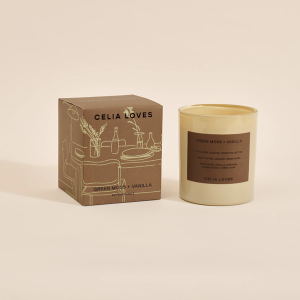 Green Moss + Vanilla Candle