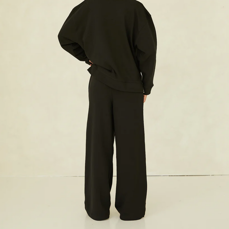 The Light Terry Pants - Vintage Black
