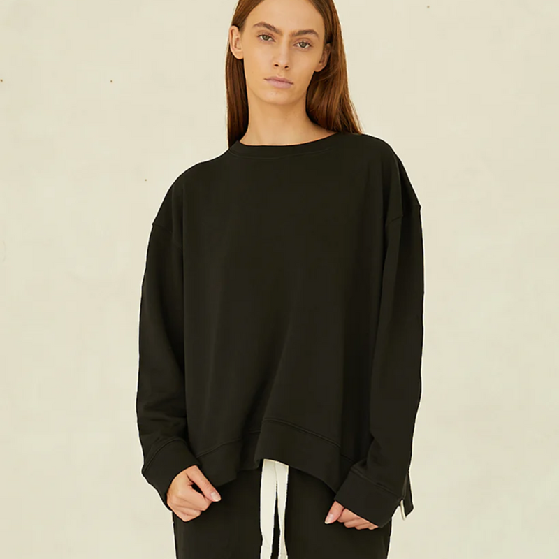 The Light Terry Sweat - Vintage Black