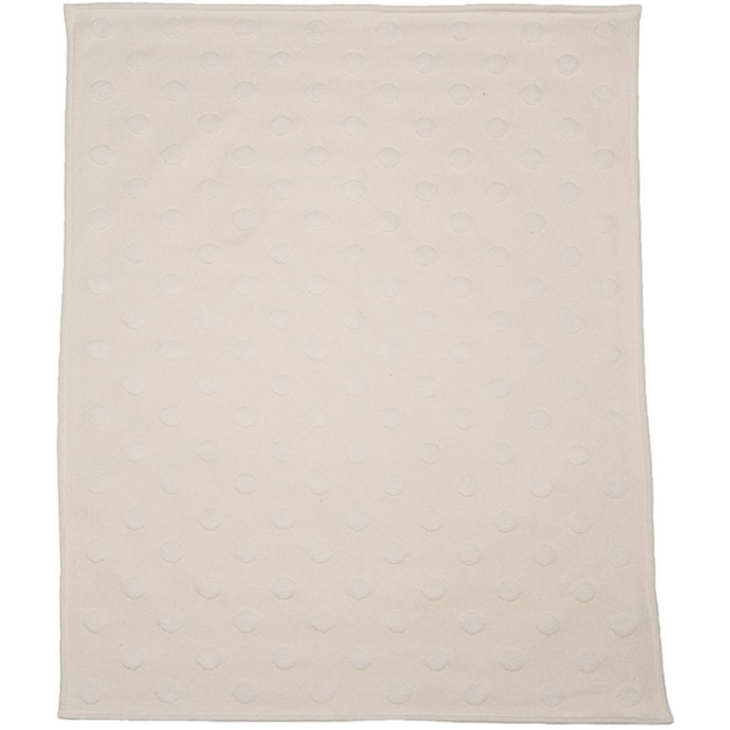 Baby Blanket Dots All Over - Off White