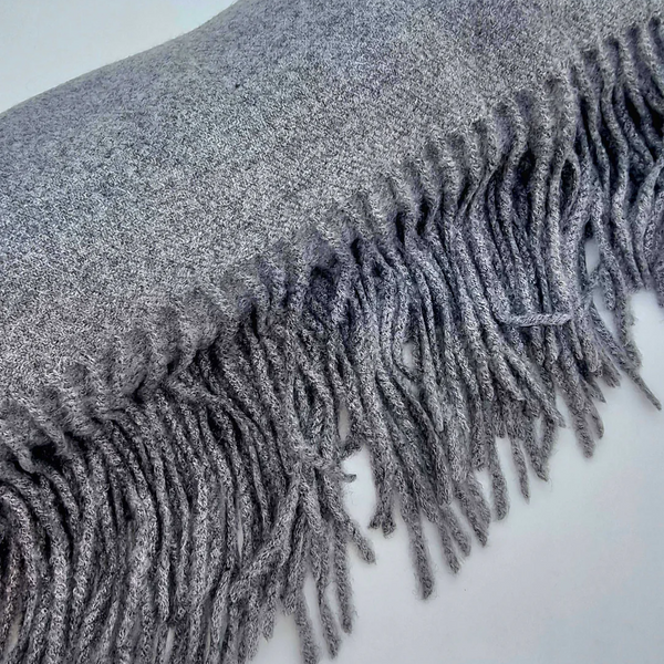 Luxury Cashmere Scarf - Grey Skies