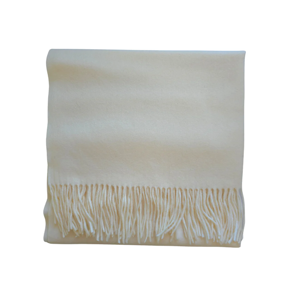 Luxury Cashmere Scarf - Winter White