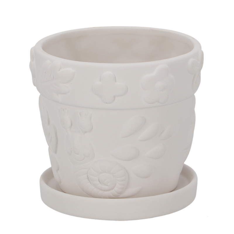 Paint it Yourself Flower Pot - Insects