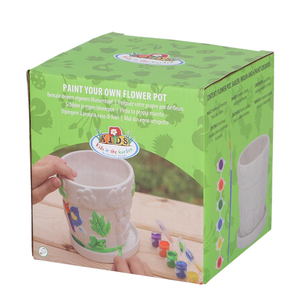 Paint it Yourself Flower Pot - Insects