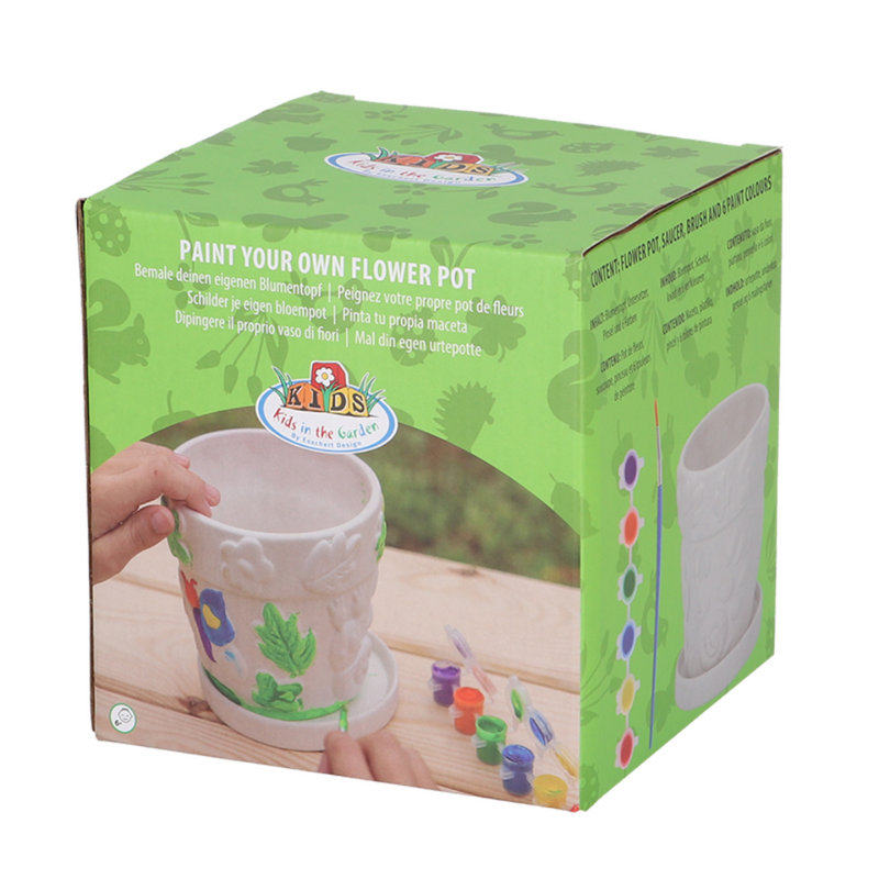 Paint it Yourself Flower Pot - Insects