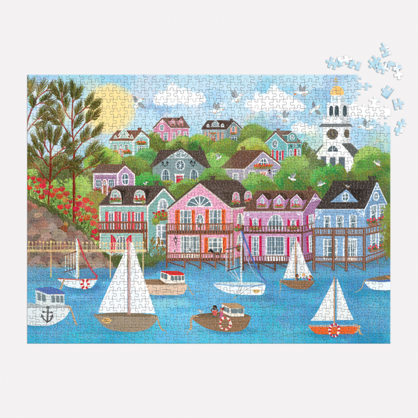 Joy Laforme Harbor By The Sea Jigsaw Puzzle