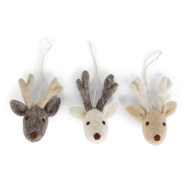 Reindeer Faces - Set of 3