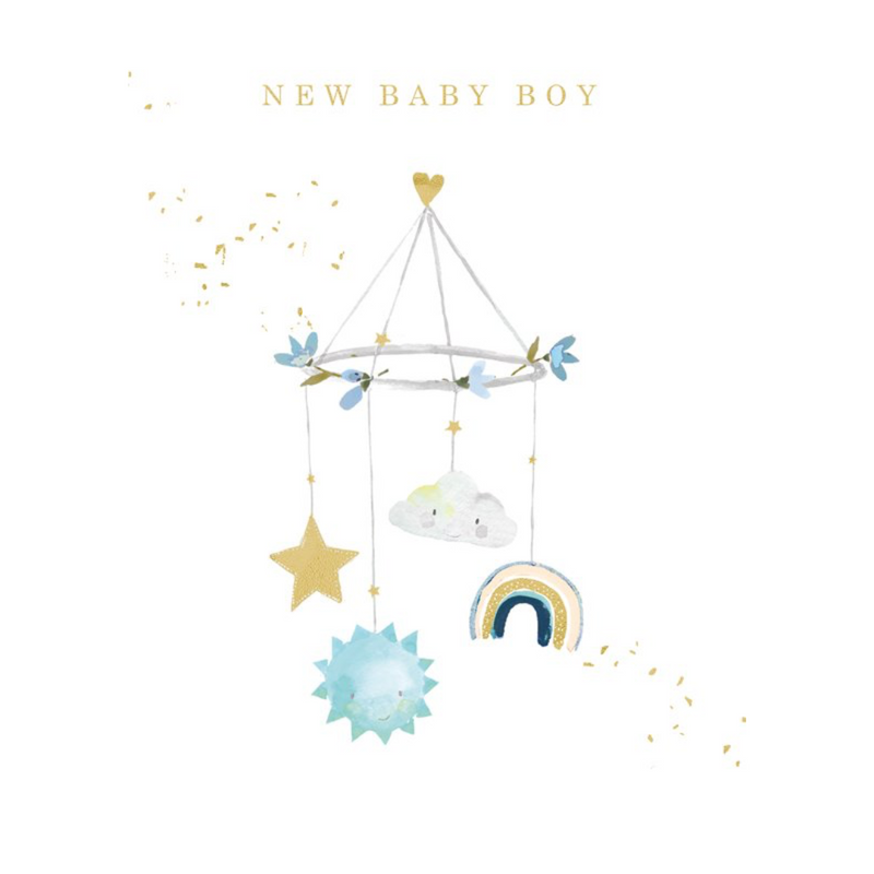 Baby Boy Mobile Card