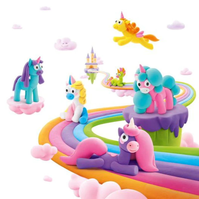 Rainbow Unicorns Clay Set - 15 Cans