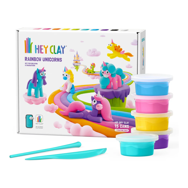 Rainbow Unicorns Clay Set - 15 Cans