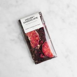 Blood Orange, Cherry + Cranberry Chocolate bar