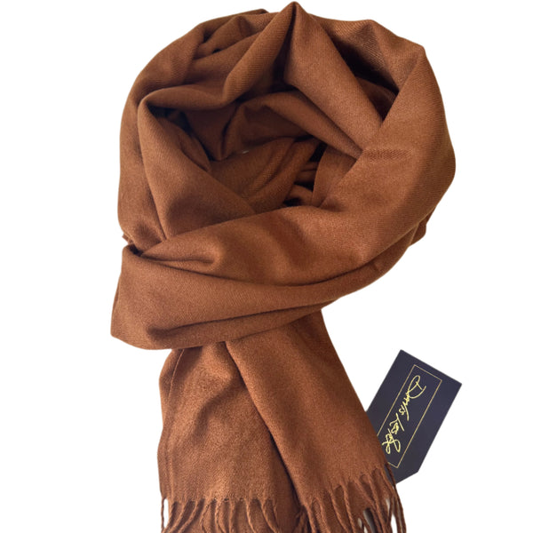 Classic Cashmere Scarf - Rust