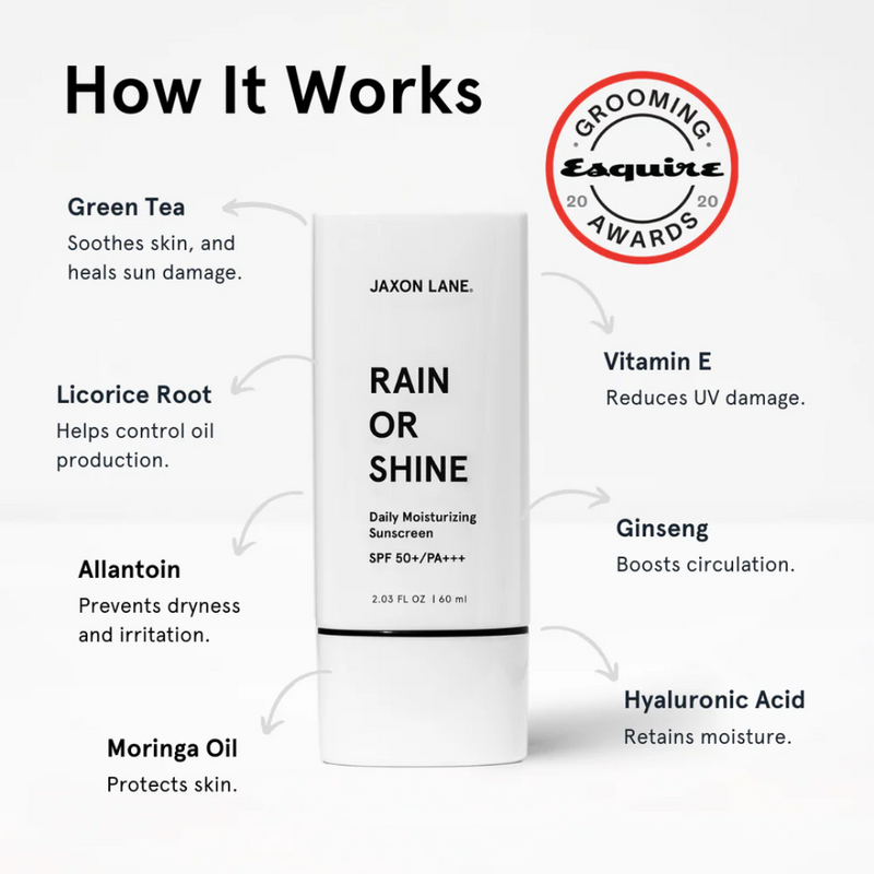 Rain or Shine Daily Moisturising Sunscreen Spf 50+ Unscented