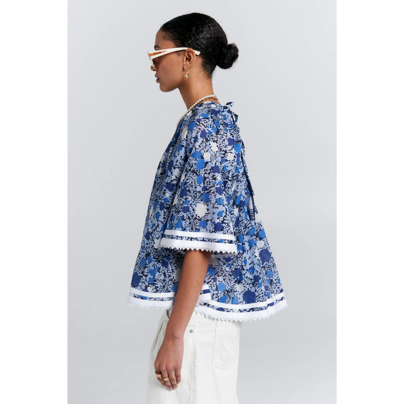 Field Blouse - Blue Multi