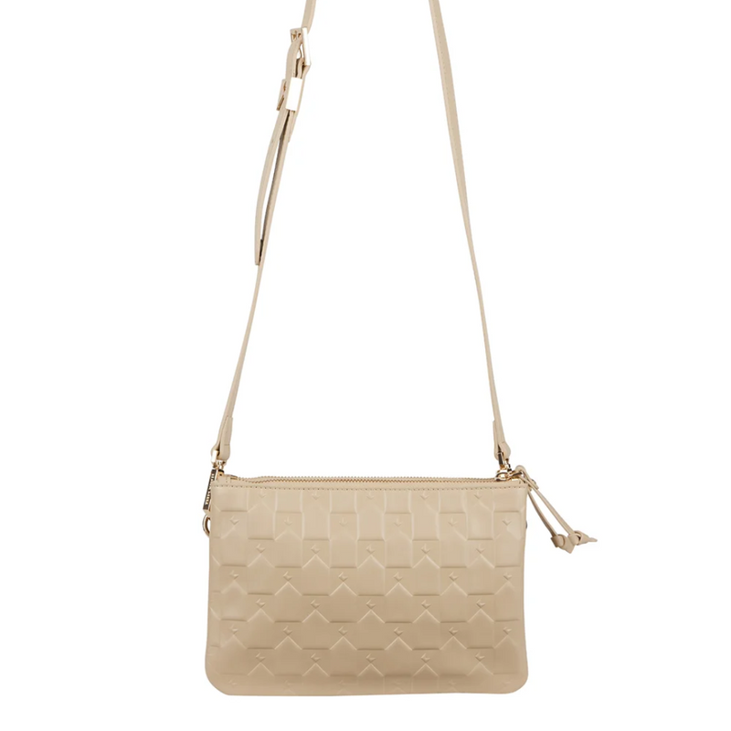 KW Monogram Double Zip Bag - Macadamia