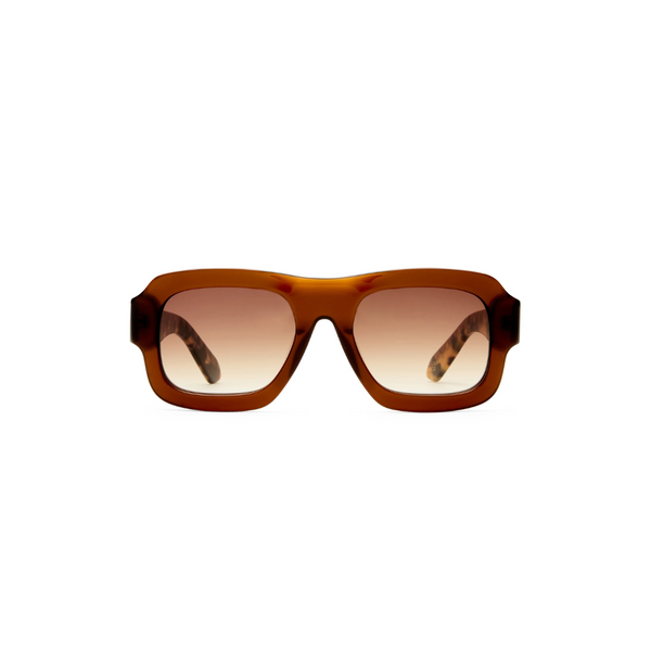 Moonside Zig Zag Sunglasses - Caramel