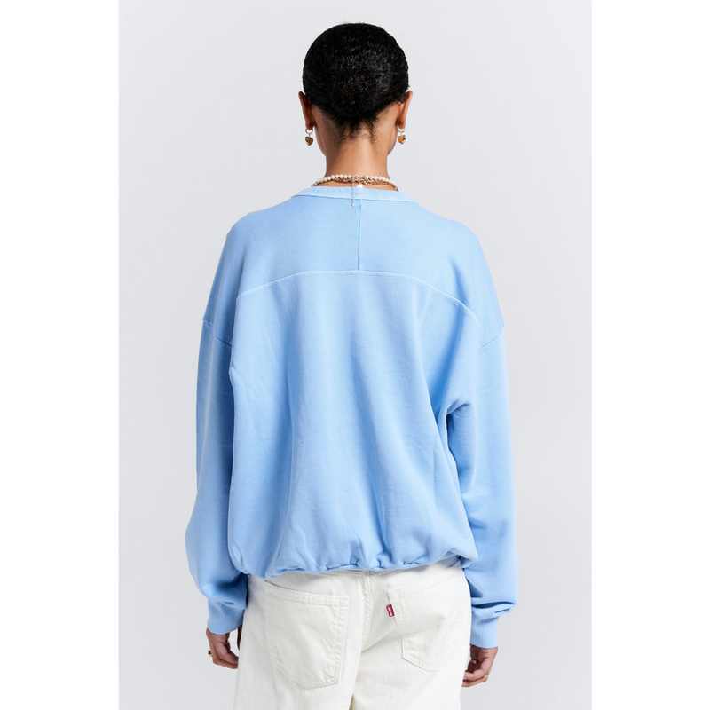 Runaway College Organic Cotton Crewneck Sweatshirt - Blue