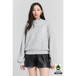 Broken Pearls Sweatshirt - Grey Marle