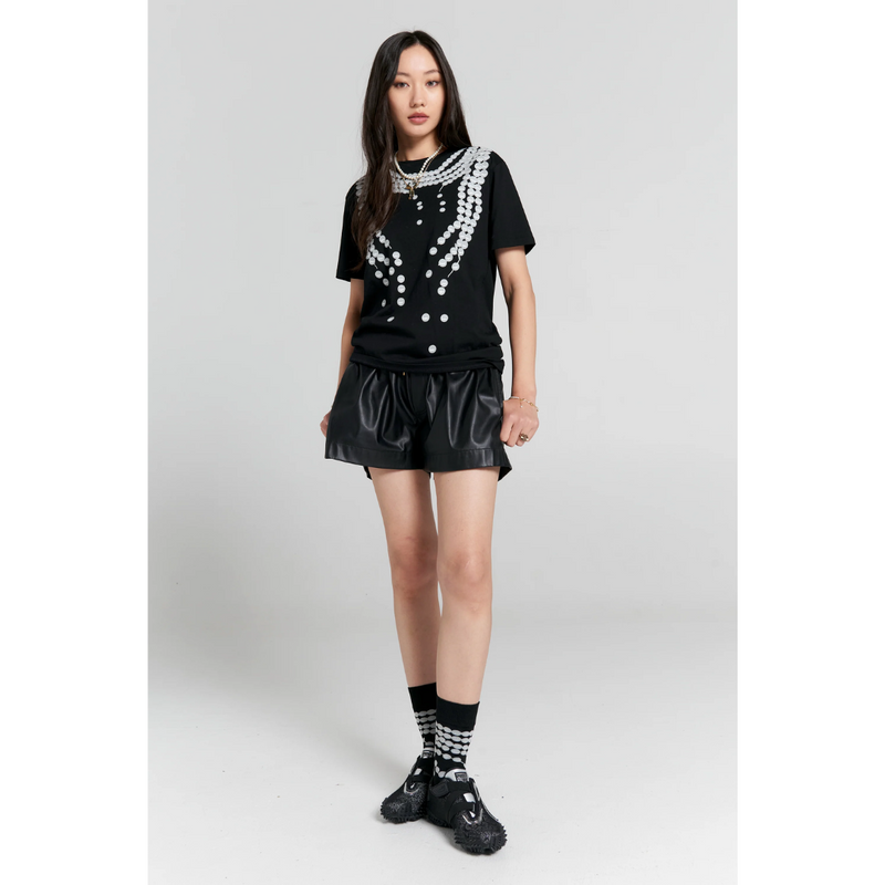Broken Pearls Organic T-Shirt - Black