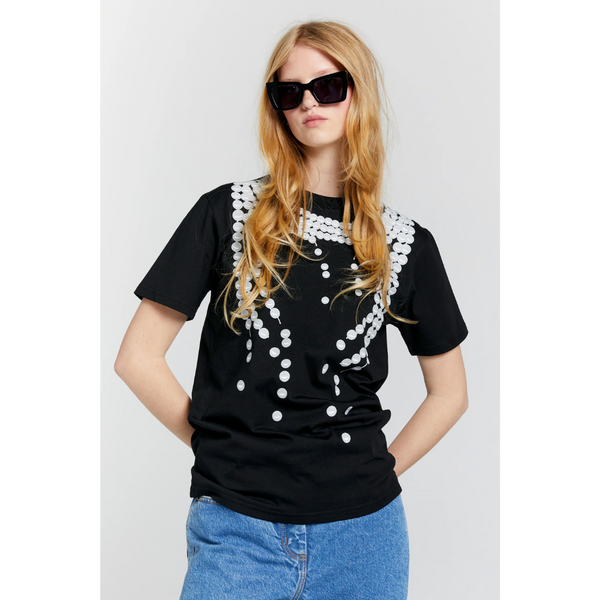 Broken Pearls Organic T-Shirt - Black